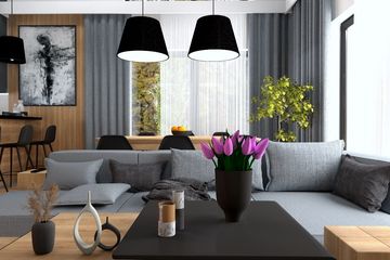 Projekt domu Ka237 - parterowy dom o powierzchni 117,24 m², dach dwuspadowy - ujęcie 5