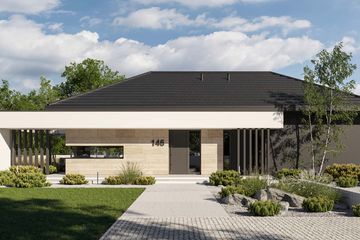  Projekt domu HomeKoncept 146 (KRX1302) - projekt domu parterowego - Zdjęcie 1