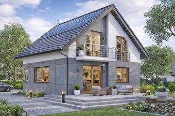  Projekt domu BW-70 wariant 1 (niskoemisyjny) (JGC1270) - projekt domu parterowego z poddaszem - Zdjęcie 1