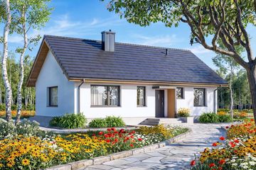  Projekt domu Bambino mini (WOF1282) - projekt domu parterowego - Zdjęcie 1