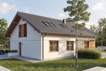  Projekt domu Rectus III (SLS1171) - projekt domu parterowego z poddaszem - Zdjęcie 4