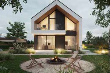  Projekt domu NewHouse 754 w1 (KRZ1157) - projekt domu parterowego z poddaszem - Zdjęcie 3