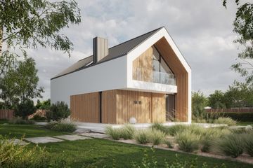  Projekt domu NewHouse 754 w1 (KRZ1157) - projekt domu parterowego z poddaszem - Zdjęcie 6