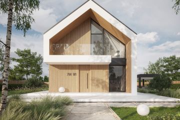  Projekt domu NewHouse 754 w1 (KRZ1157) - projekt domu parterowego z poddaszem - Zdjęcie 8