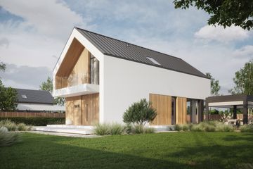  Projekt domu NewHouse 754 w1 (KRZ1157) - projekt domu parterowego z poddaszem - Zdjęcie 12