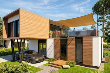  Projekt domu Smart Box 3D - Sei (GDI1004) - projekt domu z pełnym piętrem - Zdjęcie 1