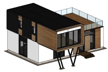  Projekt domu Smart Box 3D - Sei (GDI1004) - projekt domu z pełnym piętrem - Zdjęcie 7