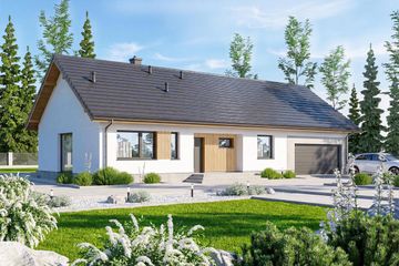  Projekt domu Mokka 20 plus s2 (WOF1283) - projekt domu parterowego - Zdjęcie 1