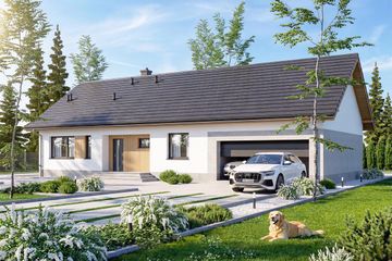  Projekt domu Mokka 20 plus s2 (WOF1283) - projekt domu parterowego - Zdjęcie 2