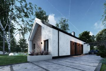  Projekt domu Azalia (TBO1000) - projekt domu parterowego - Zdjęcie 2