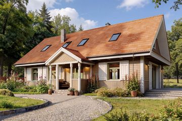  Projekt domu Surażkowo 4 (BSE1288) - projekt domu parterowego z poddaszem - Zdjęcie 1