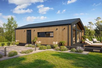  Projekt domu MG 2 wariant 15 drewniany (WAH2171) - projekt domu parterowego - Zdjęcie 2