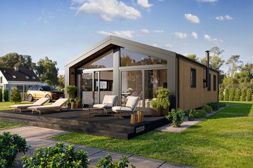  Projekt domu MG 2 wariant 15 B drewniany (WAH2172) - projekt domu parterowego - Zdjęcie 3