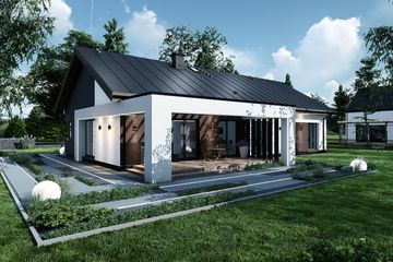  Projekt domu Czeremcha (TBO1001) - projekt domu parterowego - Zdjęcie 5