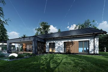  Projekt domu Czeremcha (TBO1001) - projekt domu parterowego - Zdjęcie 7