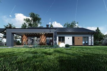  Projekt domu Czeremcha (TBO1001) - projekt domu parterowego - Zdjęcie 8