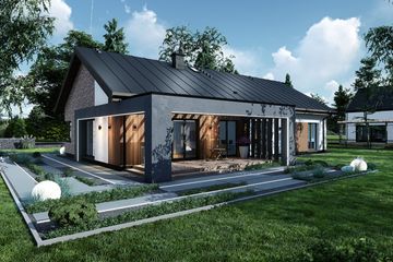  Projekt domu Czeremcha (TBO1001) - projekt domu parterowego - Zdjęcie 11