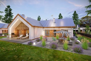  Projekt domu Tilia (TBO1002) - projekt domu parterowego - Zdjęcie 3