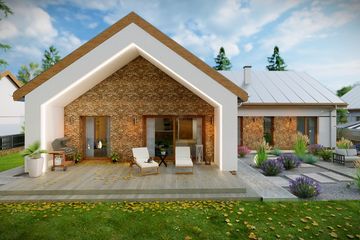  Projekt domu Tilia (TBO1002) - projekt domu parterowego - Zdjęcie 4