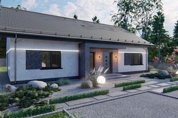  Projekt domu Luna (TBO1003) - projekt domu parterowego - Zdjęcie 4