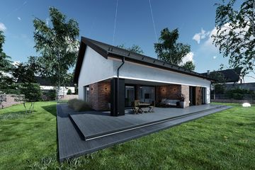  Projekt domu Luna (TBO1003) - projekt domu parterowego - Zdjęcie 7