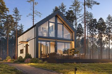  Projekt domu MG 3 wariant 18 (WAH2173) - projekt domu parterowego z poddaszem - Zdjęcie 1