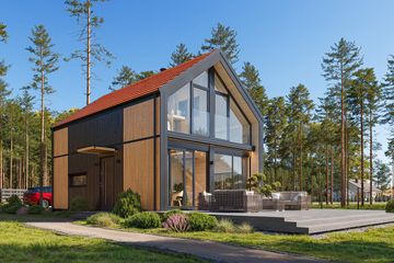  Projekt domu MG 3 wariant 18 (WAH2173) - projekt domu parterowego z poddaszem - Zdjęcie 3