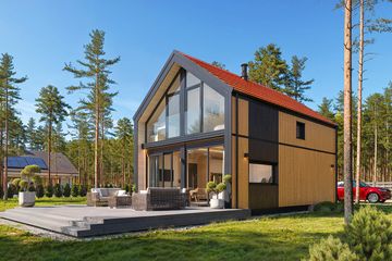  Projekt domu MG 3 wariant 18 (WAH2173) - projekt domu parterowego z poddaszem - Zdjęcie 5