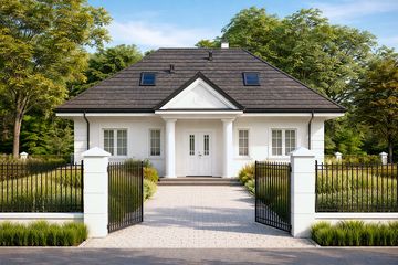  Projekt domu KP-130 (LUC1000) - projekt domu parterowego z poddaszem - Zdjęcie 1