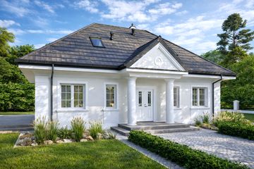  Projekt domu KP-130 (LUC1000) - projekt domu parterowego z poddaszem - Zdjęcie 2