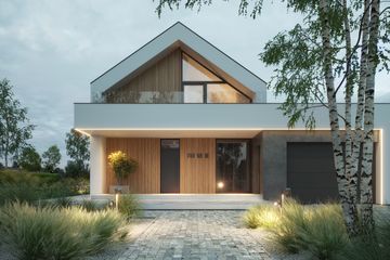  Projekt domu NewHouse 749 w1 G1 (KRZ1158) - projekt domu parterowego z poddaszem - Zdjęcie 1