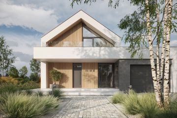  Projekt domu NewHouse 749 w1 G1 (KRZ1158) - projekt domu parterowego z poddaszem - Zdjęcie 2