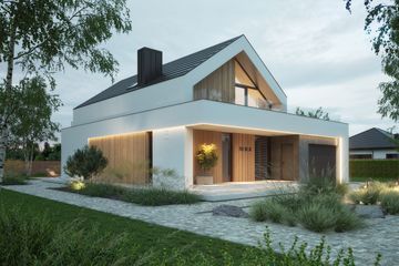  Projekt domu NewHouse 749 w1 G1 (KRZ1158) - projekt domu parterowego z poddaszem - Zdjęcie 3