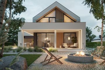  Projekt domu NewHouse 749 w1 G1 (KRZ1158) - projekt domu parterowego z poddaszem - Zdjęcie 5