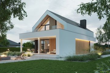  Projekt domu NewHouse 749 w1 G1 (KRZ1158) - projekt domu parterowego z poddaszem - Zdjęcie 11