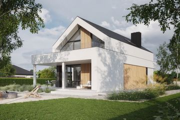  Projekt domu NewHouse 749 w1 G1 (KRZ1158) - projekt domu parterowego z poddaszem - Zdjęcie 12