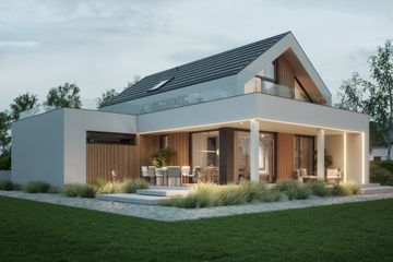  Projekt domu NewHouse 749 w1 G1 (KRZ1158) - projekt domu parterowego z poddaszem - Zdjęcie 13