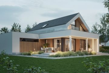  Projekt domu NewHouse 749 w1 G2 (KRZ1159) - projekt domu parterowego z poddaszem - Zdjęcie 1