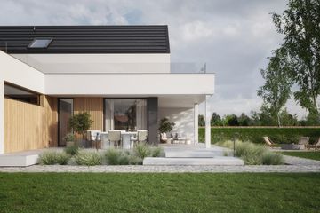  Projekt domu NewHouse 749 w1 G2 (KRZ1159) - projekt domu parterowego z poddaszem - Zdjęcie 4