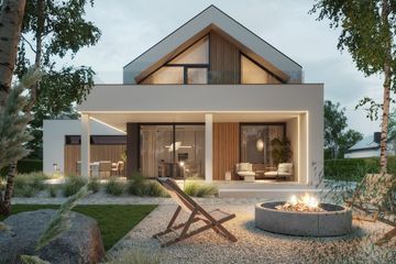  Projekt domu NewHouse 749 w1 G2 (KRZ1159) - projekt domu parterowego z poddaszem - Zdjęcie 5