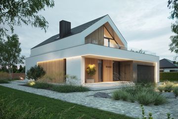  Projekt domu NewHouse 749 w1 G2 (KRZ1159) - projekt domu parterowego z poddaszem - Zdjęcie 17