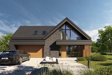  Projekt domu HomeKoncept 166 G2 wariant 01 (KRX1304) - projekt domu parterowego z poddaszem - Zdjęcie 3