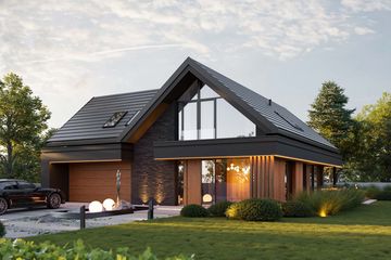  Projekt domu HomeKoncept 166 G2 wariant 01 (KRX1304) - projekt domu parterowego z poddaszem - Zdjęcie 6