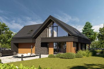  Projekt domu HomeKoncept 166 G2 wariant 01 (KRX1304) - projekt domu parterowego z poddaszem - Zdjęcie 7