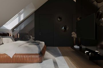 Projekt domu HomeKoncept 166 G2 wariant 01 - parterowy z poddaszem dom o powierzchni 144 m², dach dwuspadowy - ujęcie 36