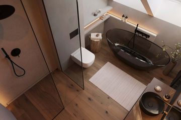 Projekt domu HomeKoncept 166 G2 wariant 01 - parterowy z poddaszem dom o powierzchni 144 m², dach dwuspadowy - ujęcie 43