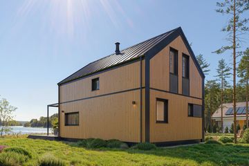  Projekt domu MG 3 wariant 18 drewniany (WAH2174) - projekt domu parterowego z poddaszem - Zdjęcie 6