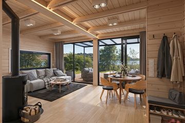  Projekt domu MG 3 wariant 18 drewniany (WAH2174) - projekt domu parterowego z poddaszem - Zdjęcie 9