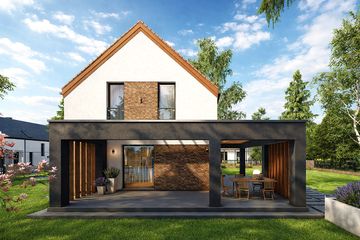 Projekt domu Złotoria 2 (TBO1006) - projekt domu parterowego z poddaszem - Zdjęcie 2
