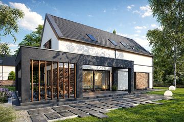  Projekt domu Złotoria 2 (TBO1006) - projekt domu parterowego z poddaszem - Zdjęcie 3